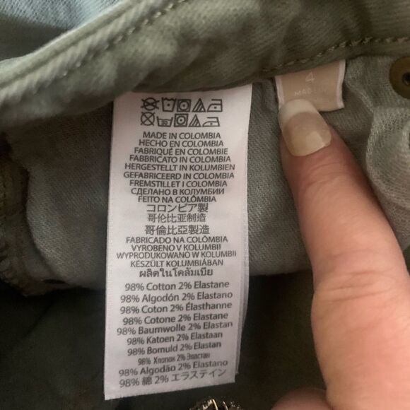 🎄Michael Kors Olive Green Crop Jeans - Picture 5 of 5